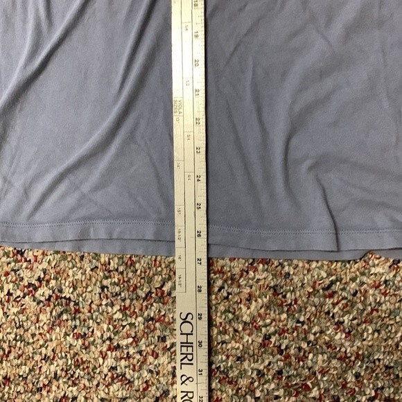 Everlane Blue Short Sleeve Slouchy V-neck T-shirt Size M - Picture 7 of 7